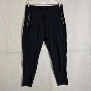 Raffaello Rossi Women's Size 42 Black Stretch Zip Pocket Candy Jogger Pant